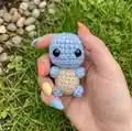 Squirtle Amigurumi Pattern step 2 - assembly progress