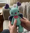 Blue the Butterfly Amigurumi Pattern step 4 - final assembly and finishing