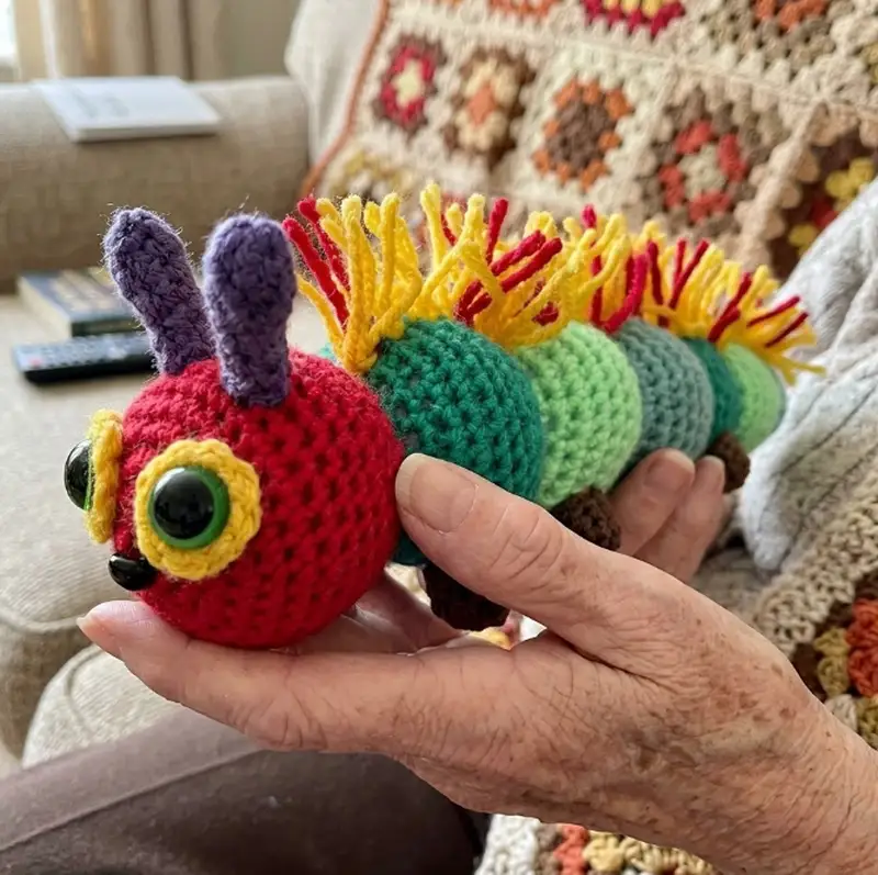 Complimentary Intermediate crochet pattern: A Hairy Caterpillar Amigurumi Pattern - Simple to follow guide