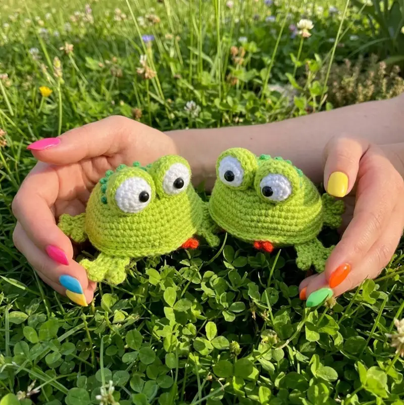Complimentary Intermediate crochet pattern: Little Frog Amigurumi Pattern - Simple to follow guide