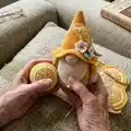 Lemon gnome Amigurumi Pattern step 1 - construction progress