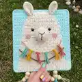 Wall Hanging Decor Lama Amigurumi Pattern step 4 - final assembly and finishing