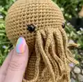 Baby Cthulhu Amigurumi Pattern step 2 - assembly progress
