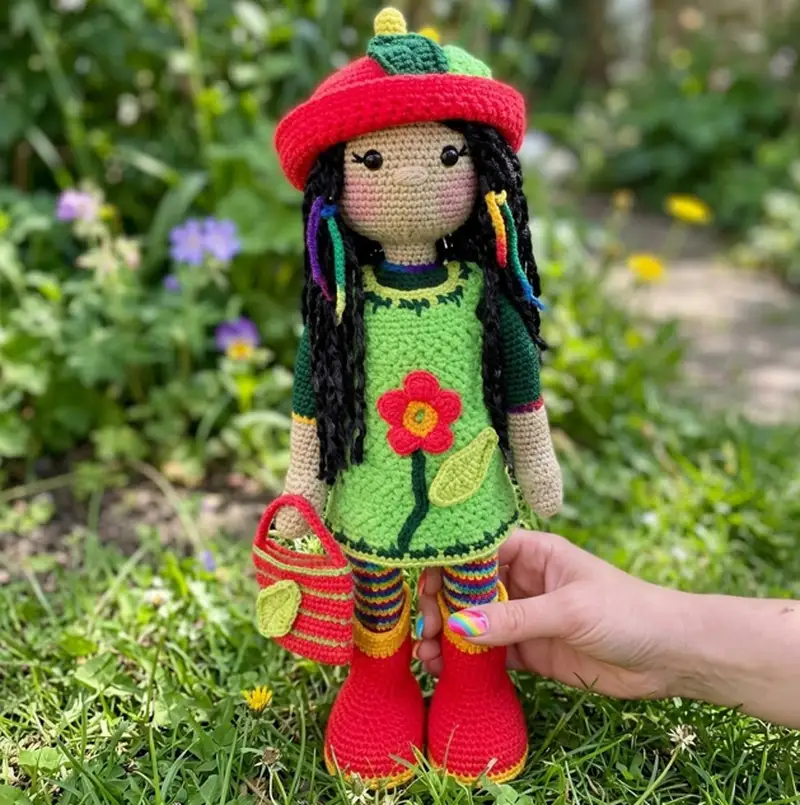 Complimentary Intermediate crochet pattern: Emma Doll Amigurumi Pattern - Simple to follow guide