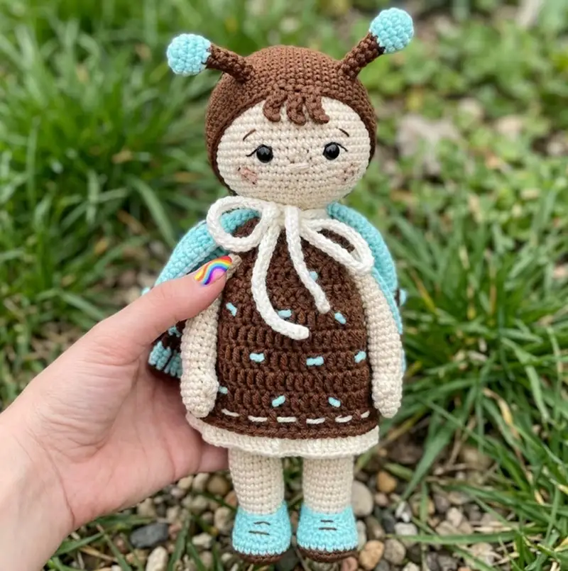 Complimentary Intermediate crochet pattern: Butterfly Amigurumi Pattern - Simple to follow guide