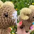 Bobby the Bighorn Sheep Amigurumi Pattern step 3 - details and accessories