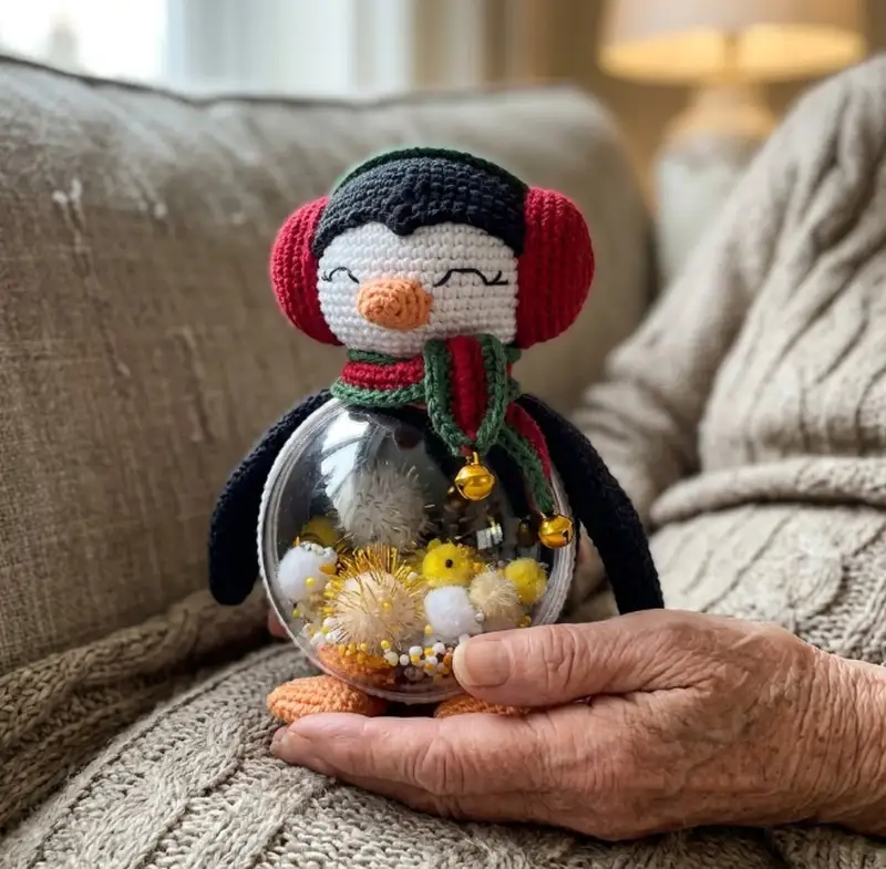 Complimentary Intermediate crochet pattern: Christmas Penguin Amigurumi Pattern - Simple to follow guide