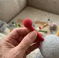 SpaceBall Amigurumi Pattern step 3 - details and accessories