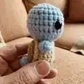 Squirtle Amigurumi Pattern step 2 - assembly progress