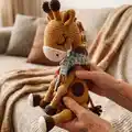 Ollie the Giraffe Amigurumi Pattern step 1 - construction progress