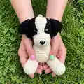 Tip The Border Collie Amigurumi Pattern step 3 - details and accessories
