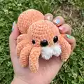 Low Sew Spider Amigurumi Pattern step 1 - construction progress