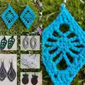 25 Earrings to Crochet Pattern step 3 - details and accessories