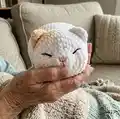 Marshmallow Kittie Amigurumi Pattern step 4 - final assembly and finishing