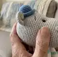 Bepo the little hippo Amigurumi Pattern step 2 - assembly progress