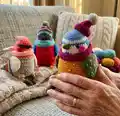 Kingfisher Amigurumi Pattern step 1 - construction progress