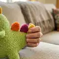 Mr. Pistachio The Dinosaur Amigurumi Pattern step 3 - details and accessories