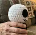 Jack Skellington Amigurumi Pattern step 2 - assembly progress
