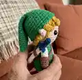 Link Amigurumi Pattern step 3 - details and accessories