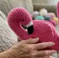 Florence the Flamingo Amigurumi Pattern step 3 - details and accessories