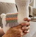 Layla the Llama Amigurumi Pattern step 2 - assembly progress