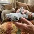 Hammerhead Shark Friend Amigurumi Pattern step 1 - construction progress