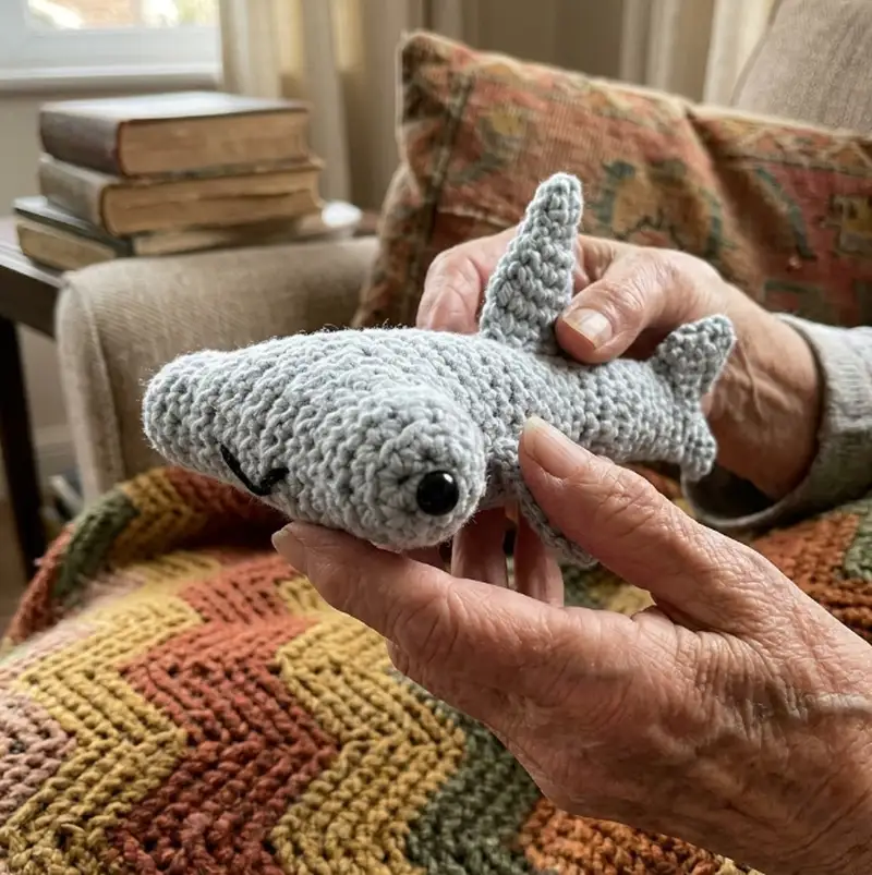 Complimentary Intermediate crochet pattern: Hammerhead Shark Friend Amigurumi Pattern - Simple to follow guide