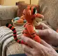 Tigger Amigurumi Pattern step 2 - assembly progress