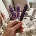 Lavender plant Crochet Pattern step 4 - final assembly and finishing