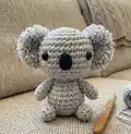 Koala Amigurumi Pattern step 3 - details and accessories