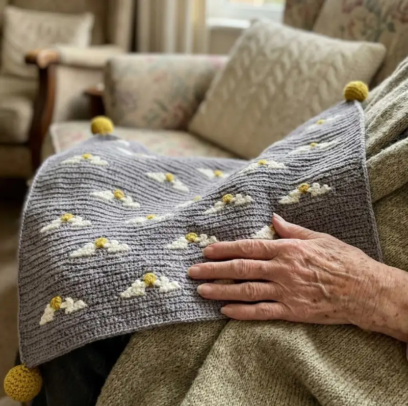 Complimentary Intermediate crochet pattern: Golden Snitch Blanket Pattern - Simple to follow guide