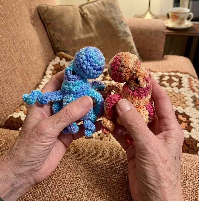 Quality crochet pattern: Grumpy Mini Octopus Amigurumi Pattern - Intermediate level guide with complete instructions