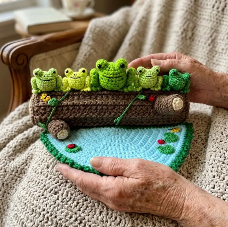 Complimentary Intermediate crochet pattern: Frog Play Set Amigurumi Pattern - Simple to follow guide