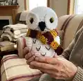 Eira Owl Amigurumi Pattern step 1 - construction progress