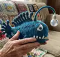Anglerfish SAM Amigurumi Pattern step 1 - construction progress