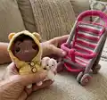 Baby On A Walk Amigurumi Pattern step 4 - final assembly and finishing