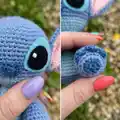Stitch Amigurumi Pattern step 3 - details and accessories