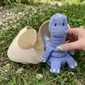 Baby Dino Stacking Toy Amigurumi Pattern step 4 - final assembly and finishing