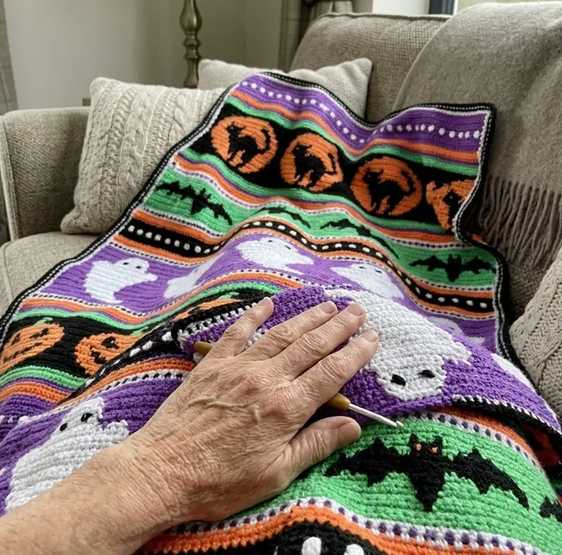 Complimentary Intermediate crochet pattern: Halloween Dreams Pattern - Simple to follow guide