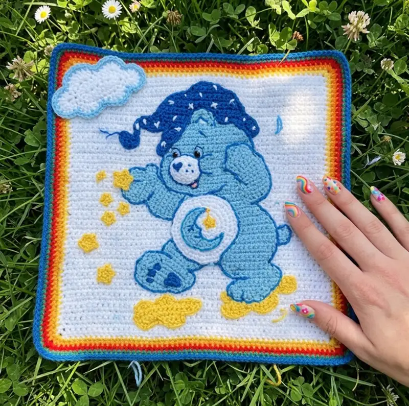 Complimentary Intermediate crochet pattern: Care Bears Afghans Pattern - Simple to follow guide