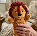 LION HAND PUPPET Amigurumi Pattern step 1 - construction progress