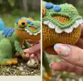 Crochet Pattern T-Rex Amigurumi Pattern step 3 - details and accessories
