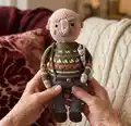 Grandpa Crochet Toy Pattern step 1 - construction progress