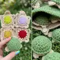 Crochet Turtle Memory Game Amigurumi Pattern step 3 - details and accessories