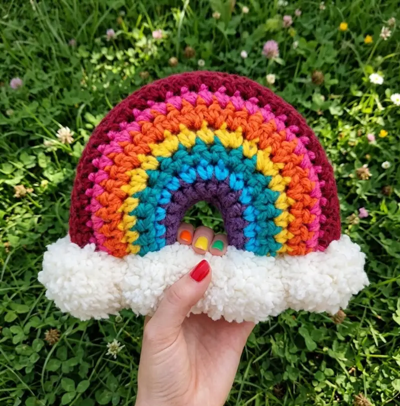 Complimentary Beginner Friendly crochet pattern: Brighten Your Day Crochet Rainbow Stuffie Amigurumi Pattern - Simple to follow guide