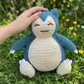 Snorlax Amigurumi Pattern step 3 - details and accessories