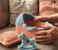 Baby Cradle Crochet Pattern step 4 - final assembly and finishing