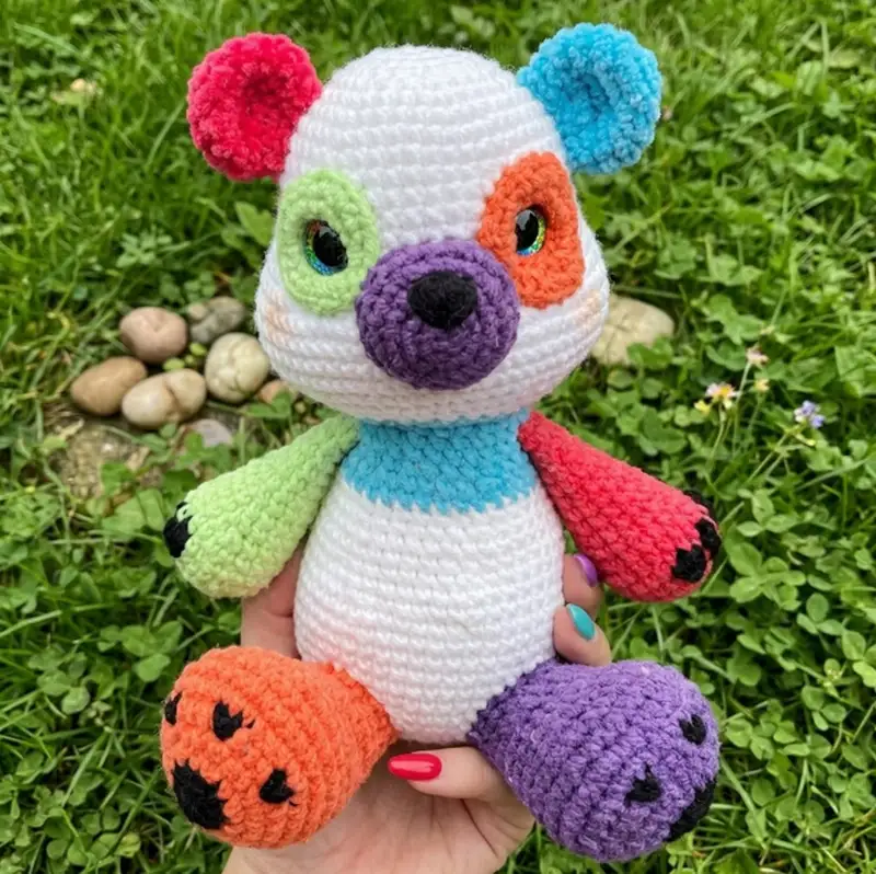 Complimentary Intermediate crochet pattern: Dottie the Panda Amigurumi Pattern - Simple to follow guide