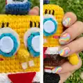 SpongeBob Amigurumi Pattern step 3 - details and accessories