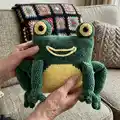 Frog Pillow Amigurumi Pattern step 4 - final assembly and finishing